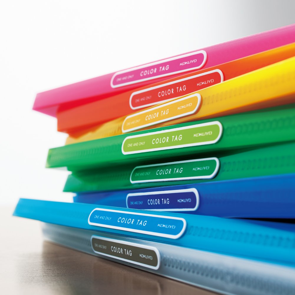 Amazon | コクヨ ファイル クリヤーブック カラータグ 40枚 透明 CTラ